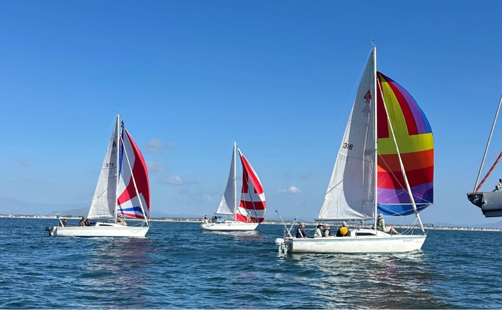 Spinnaker Shoot: a Fairwind boat under spinnaker